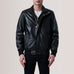 Lester Black Leather Bomber Jacket