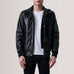 Lester Black Leather Bomber Jacket