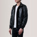 Lester Black Leather Bomber Jacket