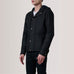 Marlo Black Canvas Hooded Work Jacket