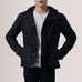 Marlo Black Canvas Hooded Work Jacket