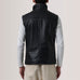 Zane Black Leather Vest SH10