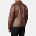 Alex Brown Leather Biker Jacket