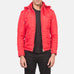 Alps Quilted Red Hooded Windbreaker Jacket