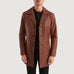 Classmith Brown Leather Coat