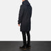 Drake Black Wool Hooded Duffle Coat