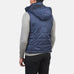 Fuston Blue Hooded Puffer Vest
