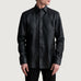Haven Black Leather Shirt