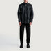 Haven Black Leather Shirt