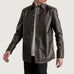 Haven Brown Leather Shirt
