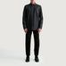 Haven Matte Black Leather Shirt