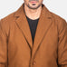 Petrillo Khaki Wool Single Breasted Coat