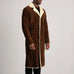 Kolby Brown Suede Shearling Coat