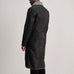 Kolby Distressed Black Leather Shearling Coat