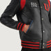Liberte USA Black Leather Varsity Jacket