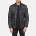 Nelson Quilted Black Windbreaker Jacket