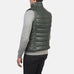 Reeves Green Leather Puffer Vest