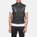 Roland Black Leather Biker Vest