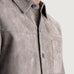 Scout Grey Suede Leather Shirt SH96