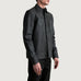 Scout Tumbled Black Leather Shirt SH93