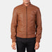 Shane Brown Leather Bomber Jacket SH86