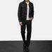 Stallon Black Suede Trucker Jacket SH77