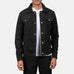 Stallon Black Suede Trucker Jacket SH77