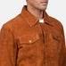 Stallon Brown Suede Trucker Jacket SH76