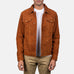 Stallon Brown Suede Trucker Jacket SH76