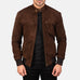 Sven Mocha Suede Bomber Jacket SH72
