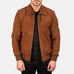 Tomchi Tan Suede Leather Jacket SH63
