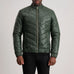 Travis Green Leather Puffer Jacket SH57