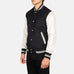 Vaxton Black & White Hybrid Varsity Jacket SH48