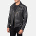 Vincent Black Leather Biker Jacket SH43