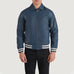 Walton Blue Leather Varsity Jacket SH36