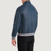Walton Blue Leather Varsity Jacket SH36