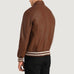 Walton Brown Leather Varsity Jacket SH35