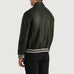 Walton Green Leather Varsity Jacket SH34