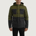 Wayne Black & Green Hooded Puffer Jacket SH32