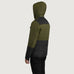 Wayne Black & Green Hooded Puffer Jacket SH32