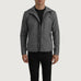 Wesley Grey Hooded Windbreaker Jacket SH28