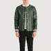 Willis Green Leather Varsity Jacket SH24