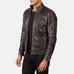Youngster Brown Leather Biker Jacket SH16