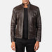 Youngster Brown Leather Biker Jacket SH16