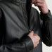 Zen Black Leather Biker Jacket SH07