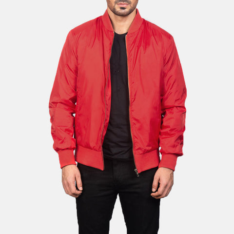 Zack Red Bomber Jacket SH11