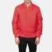 Zack Red Bomber Jacket SH11