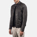 Rustic Brown Leather Biker Jacket SH99