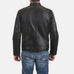 Rustic Black Leather Biker Jacket SH100