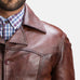 Vincent Alley Brown Leather Jacket SH44